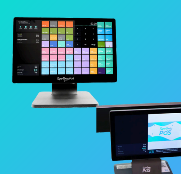 Supersonic Mach 2 dual-screen POS terminal